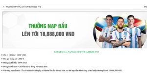 Khuyến mãi nạp đầu lên đến 18.888.000 VNĐ